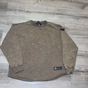 Alphalete Men's Brown Crewneck Sweater